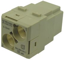 HARTING 09140022751 HAN-QUINTAX MODULE, RECEPTACLE, 2WAY, SCREW, 5-2AWG