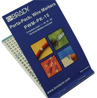 BRADY PWM-PK-15 VINYL CLOTH WIRE MARKERS