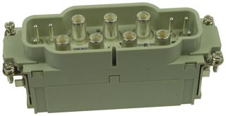 HARTING 09380122651 RECTANGULAR HAN INSERT, PLUG, 6/6 POSITI