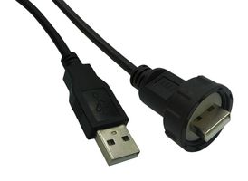 STEWART CONNECTOR 67U2AC-006-K USB CABLE, 2.0 A PLUG-A PLUG, 1.83M