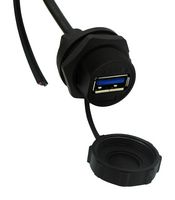 STEWART CONNECTOR 67U3BD-006-K USB CABLE, 3.0 A RECPT-FREE END, 1.83M