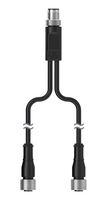 BANNER ENGINEERING S15YA24-M124-M124-0.2M. SENSOR SPLITTER, 4P M12 PLUG-2XM12 RCPT