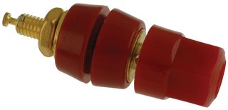 SUPERIOR ELECTRIC BP30-10R BINDING POST, BRASS, RED, 30A, 1KV