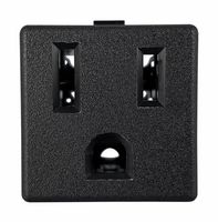 QUALTEK ELECTRONICS 739W-X2/32-A CONN, NEMA 5-15R, 15A, 125VAC, PANEL