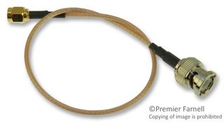 AMPHENOL RF 245101-01-12.00 COAXIAL CABLE ASSEMBLY, RG316, 12IN, BRO