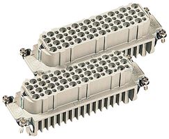 HARTING 09210643101 RECTANGULAR INSERT, RECEPTACLE, 64 POSIT