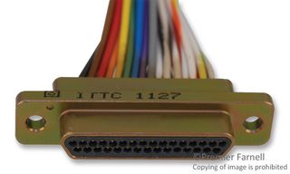 ITT CANNON MDM-31PH006B-A174-F222 CABLE ASSY, MICRO-D PLUG-FREE END, 36"