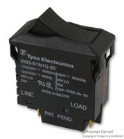 TE CONNECTIVITY - POTTER&BRUMFIELD W33-S1N1Q-20 CIRCUIT BREAKER, THERMAL, 2P, 250V, 20A