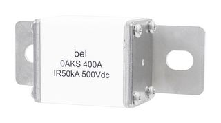 BEL FUSE 0AKSBK500-BA 500V-RATED FUSE FOR EV/HEV/ESS APPLICATIONS, 500A, STUD MOUNT WITH OFFSET BLADE