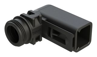 AMPHENOL SINE/TUCHEL ATBS-230-0205 BACKSHELL, 2POS RCPT CONN, 90DEG, BLACK