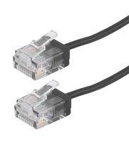 L-COM TRD634-BLK-15F ENET CORD, CAT6, RJ45 PLUG-PLUG, 15FT