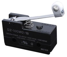 OMRON INDUSTRIAL AUTOMATION DZ-10GW2-1B MICROSWITCH, HINGE, DPDT, 250V, 10A