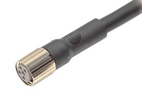 OMRON INDUSTRIAL AUTOMATION XS3F-M8PVC3S10M SENSOR CORD, 3P, M8 RCPT-FREE END, 10M