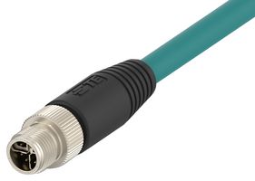 TE CONNECTIVITY TAX3812A202-005 SENSOR CORD, 8P M12 PLUG-FREE END, 5M