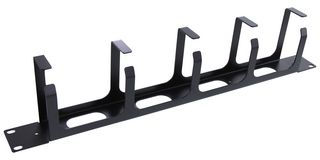 HAMMOND RB-HRM1. HORIZONTAL RING CABLE MANAGER, 1U, BLK
