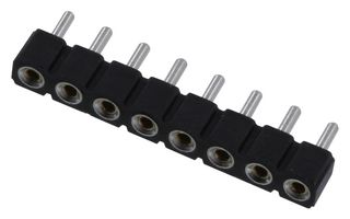 MILL-MAX 315-47-108-41-001000 SIP SOCKET, 8POS, 2.54MM, THROUGH HOLE