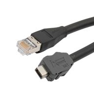 L-COM TRGIX603LZ-BLK-20CM ENET CORD, IX A PLUG-RJ45 PLUG, 7.9"
