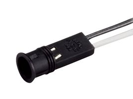 VCC / VISUAL COMMUNICATIONS COMPANY CNX"K"E"4"1"08 CABLE ASSY, LED, RCPT-LOCK HDR RCPT, 8"