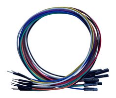TWIN INDUSTRIES TW-MF-30C JUMPER WIRES, MULTI-COLORED, 30CM, 24AWG