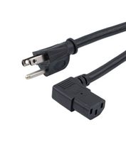 L-COM N515P-C13R-15-3F POWER CORD, N5-15P-R/A IEC C13, 3 , 15A