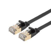 L-COM TRD632ASFLAT-BLK-35F ENET CORD, CAT6A, RJ45 PLUG-PLUG, 35