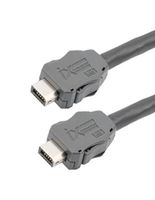 L-COM TRGIX601EC-BLK-5M ENET CORD, CAT6A, IX A PLUG-PLUG, 16.4