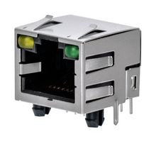 BEL SS-90000-009 MODULAR CONN, 8P8C, R/A RJ45 JACK, TH