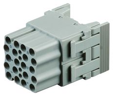 TE CONNECTIVITY T2111202201-007. HEAVY DUTY INSERT, RCPT, 20POS, 12AWG