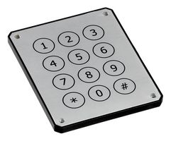 APEM PZ120FS KEYPAD SWITCH, 3X4, 0.2A, 24V, ALUMINIUM