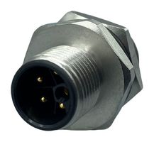 NORCOMP 860-LP5-11SR004 SENSOR CONN, M12, 5POS, PLUG, PANEL