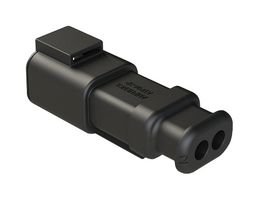 AMPHENOL SINE/TUCHEL ATP04-2P-SR01BK. STRAIN RELIEF, 2POS, THERMOPLASTIC, BLK