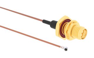 AMPHENOL RF 095-902-578-050 CABLE RP SMA JACK-AMC R/A PLUG, 1.97"