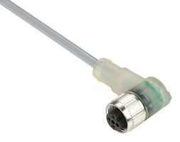 TELEMECANIQUE SENSORS XZCPV1340L2 FEMALE M12 CORDSET, RIGHT ANGLE, 3 POSITION, PNP LED, 2M
