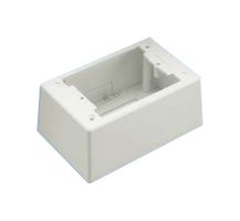 PANDUIT JBP1DWH POWER JUNCTION BOX, 1 GANG, PVC, WHITE