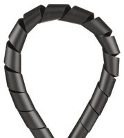 PANDUIT T50F-TL0 SPIRAL WRAP, 0.5" X 250FT, BLK, PE