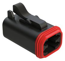AMPHENOL SINE/TUCHEL AT06-4S-RD01BLK AUTOMOTIVE HOUSING, PLUG, 4POS, 13A