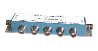 TROMPETER - CINCH CONNECTIVITY TEBC-1005-LF BUS COUPLER, 5 STUB, ALUMINUM ALLOY, LF