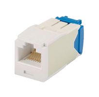 PANDUIT CJ6X88TGEI RJ45 CONN, JACK, 8P8C, 1PORT, ELE IVORY