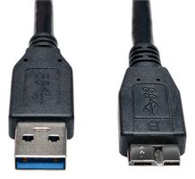 EATON TRIPP LITE U326-003-BK USB CABLE, 3.0 TYPE A-MICRO B PLUG, 3FT
