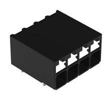 WAGO 2086-1204/300-000 TB, WIRE TO BRD, R/A, 4POS, 16AWG