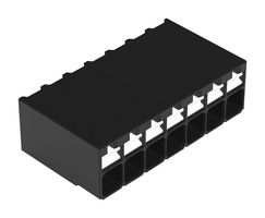 WAGO 2086-1207/700-000/997-607 TB, WIRE TO BRD, R/A, 7POS, 16AWG