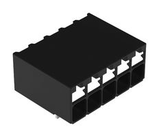 WAGO 2086-1225/300-000 TB, WIRE TO BRD, R/A, 5POS, 16AWG