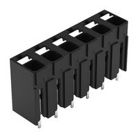 WAGO 2086-3106 TB, WIRE TO BRD, 6POS, 16AWG