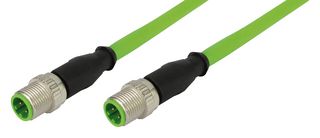 HARTING 21349292405015 SENSOR CORD, 4POS M12, PLUG-PLUG, 4.9FT