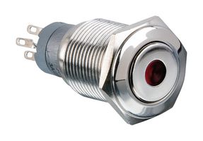 ARCOLECTRIC / BULGIN LIMITED MP0045/1E2RD220S VANDAL RESISTANT SW, DPDT, 3A, 250V, RED