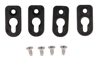 HAMMOND 1556FOOTBK-4 MOUNTING FEET, ENCLOSURE, BLACK, 4PK