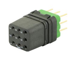 SOURIAU-SUNBANK / EATON 8MQ2M0936UN RECTANGULAR MODULE, RCPT, 9POS, 3ROW
