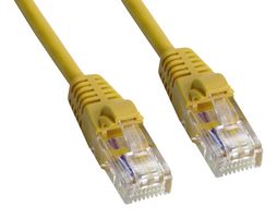 AMPHENOL CABLES ON DEMAND MP-5XRJ45UNNY-003 ENET CABLE, CAT5E, RJ45 PLUG-PLUG, 3FT