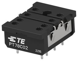 TE CONNECTIVITY - AMP 2071566-6 RELAY SOCKET, 8 PIN, 8A, 250V, TH