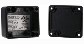 BUD INDUSTRIES AN-1301-AB ENCLOSURE, WALL, ALUMINIUM, BLACK